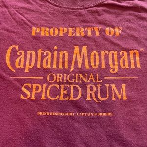 Captain Morgan’s Spiced Rum maroon and orange XL cotton